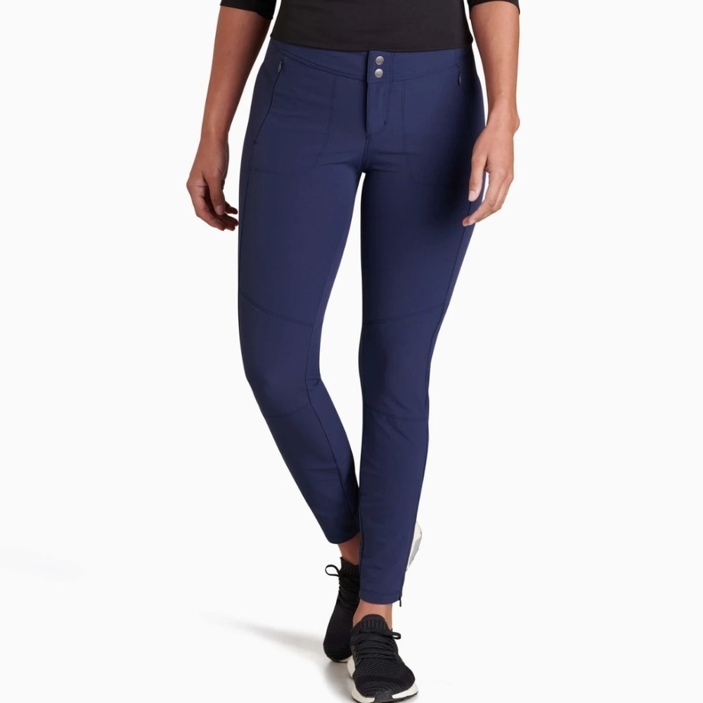 KUHL Women's Indigo Blue TRANSCENDR SKINNY Pants Outdoors Hiking Size 4